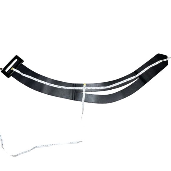 4" Wide High Waist Womens Corset Belt With Whipped Stitching Mattle Buckle Sz L - Picture 5 of 6